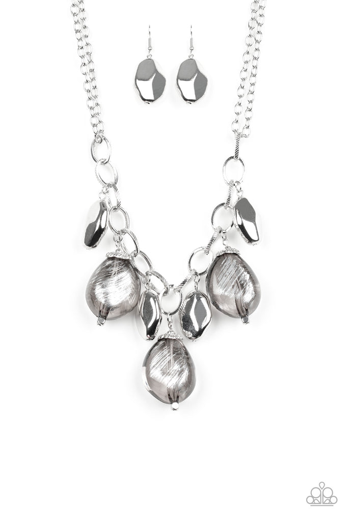Paparazzi-Looking Glass Glamorous-Silver necklace - The Sassy Sparkle