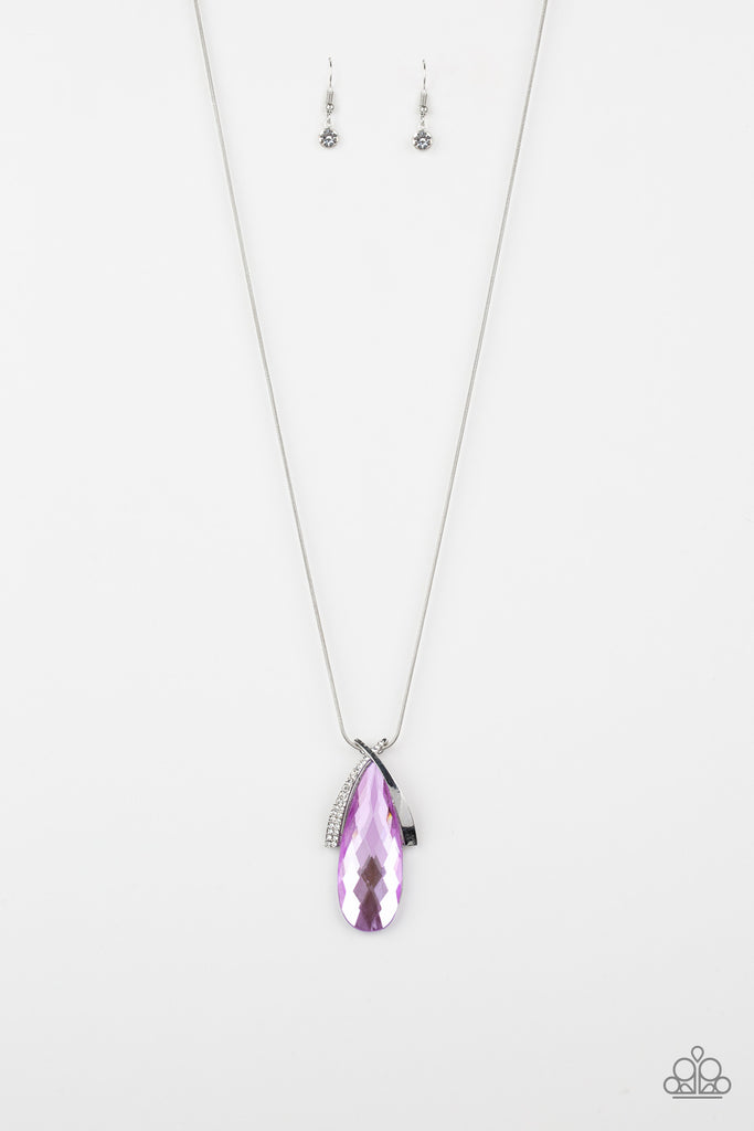 Paparazzi-Stellar Sophistication-Purple Necklace-Long-Pendant - The Sassy Sparkle