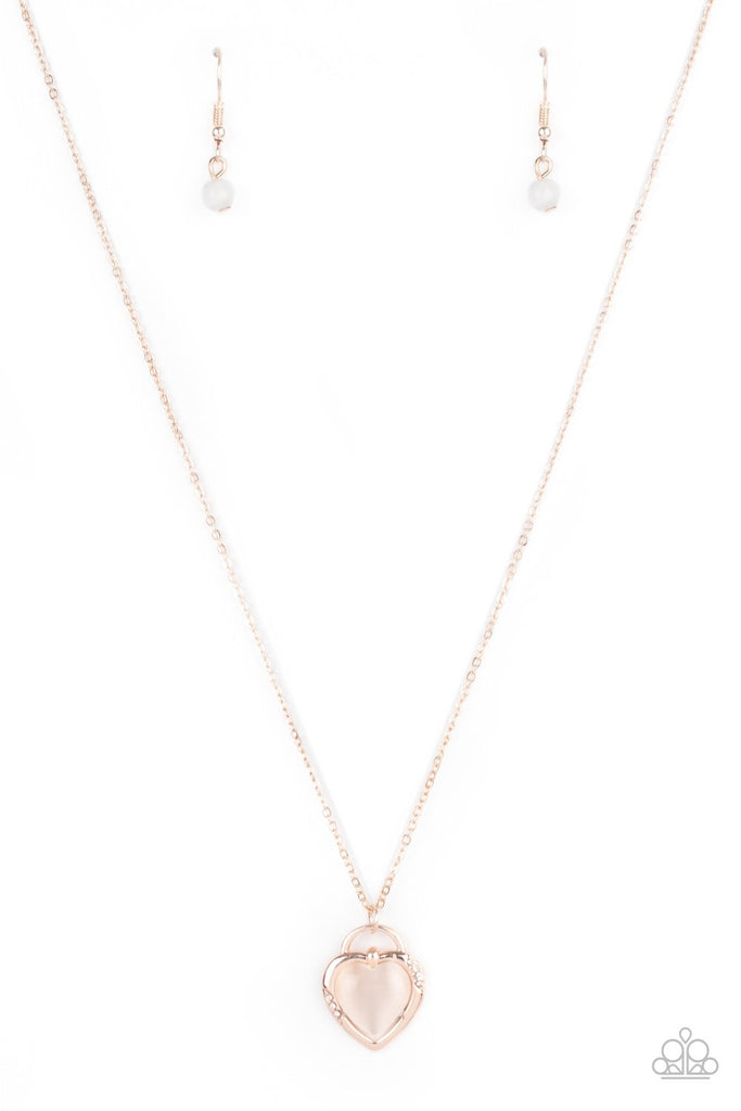 A Dream Is A Wish Your Heart Makes-Rose Gold Necklace-Paparazzi - The Sassy Sparkle