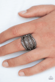 Gunmetal ring paparazzi deals