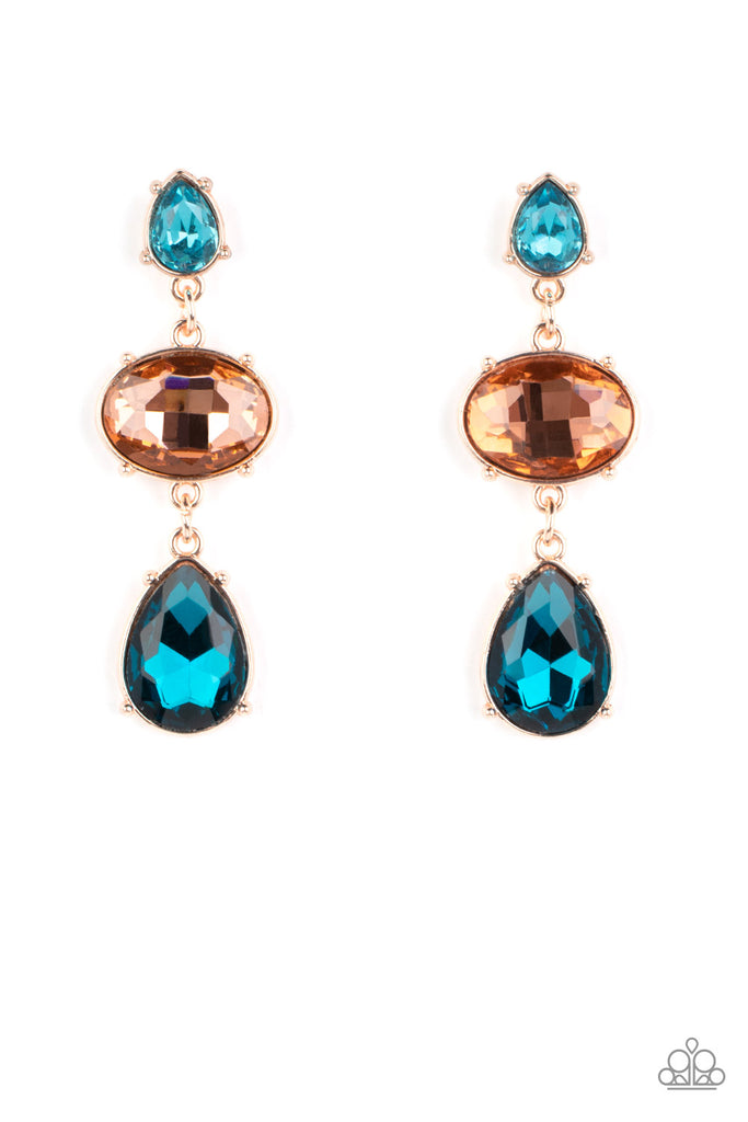 Royal Appeal-Multi Paparazzi Earring-Sept 2022 LIfe of the Party - The Sassy Sparkle