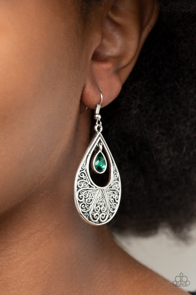 Garden Magic - Green Earring-Paparazzi