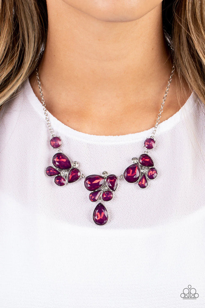 Everglade Escape - Purple Necklace-Paparazzi - The Sassy Sparkle