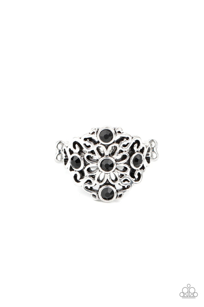 One DAISY At A Time - Black Ring-Paparazzi - The Sassy Sparkle