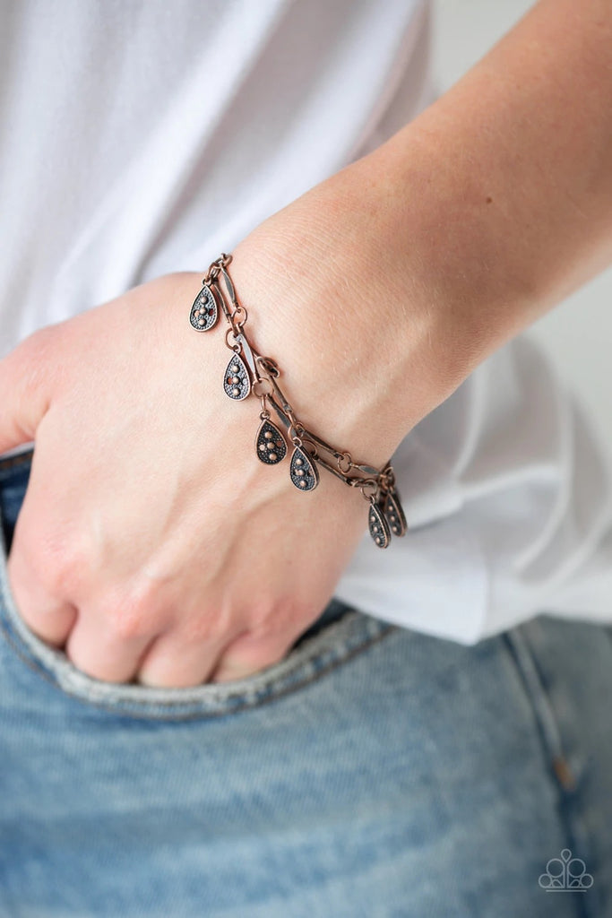 Gypsy Glee - Vintage Copper Bracelet-Paparazzi