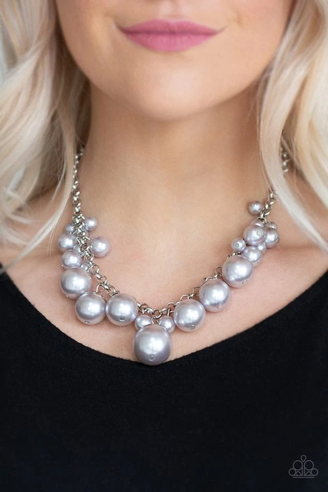 Broadway Belle - Silver Necklace-Paparazzi