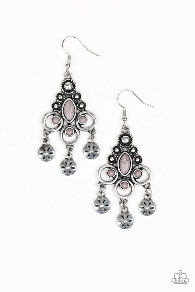 Southern Expressions - Silver Stone Earring-Paparazzi