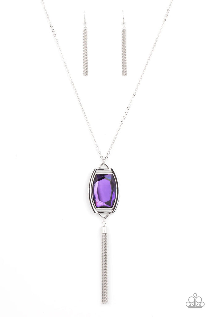 Timeless Talisman - Purple Necklace-Paparazzi - The Sassy Sparkle