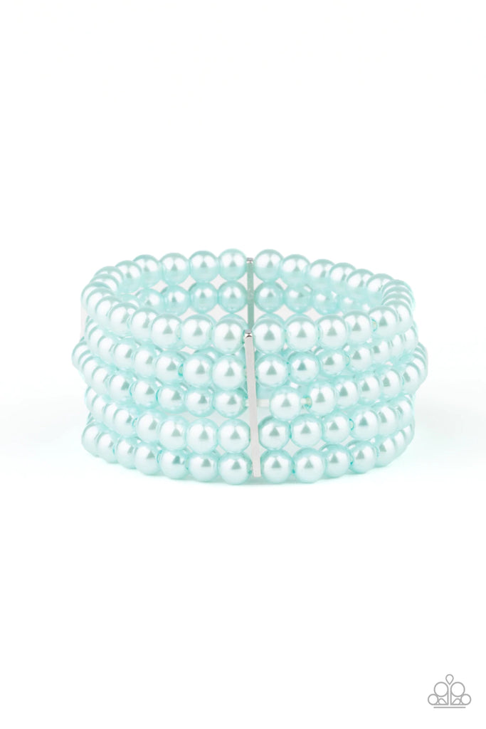 Pearl Bliss - Blue Pearl Bracelet-Paparazzi