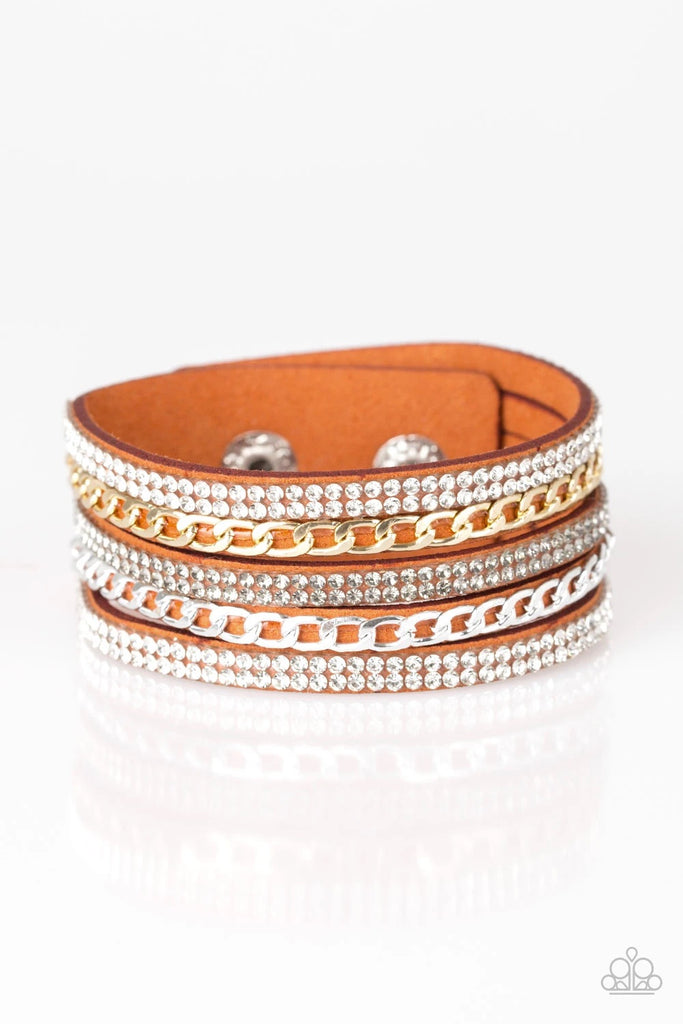 Fashion Fiend - Orange Urban Bracelet-Paparazzi