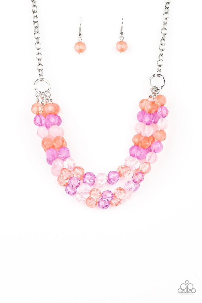 Summer Ice-Multi Pastel Colored Paparazzi Necklace - The Sassy Sparkle