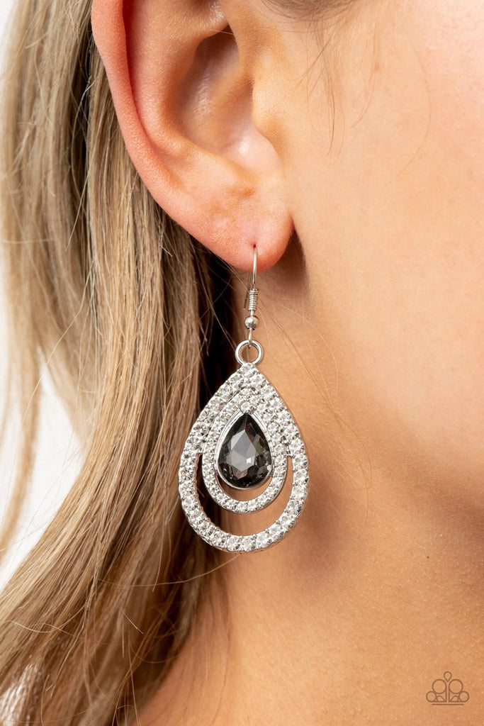 So The Story GLOWS - Silver Earring-Paparazzi