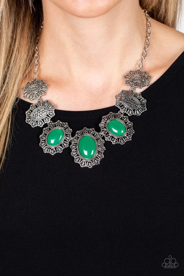 Forever and EVERGLADE - Green Necklace-Paparazzi - The Sassy Sparkle