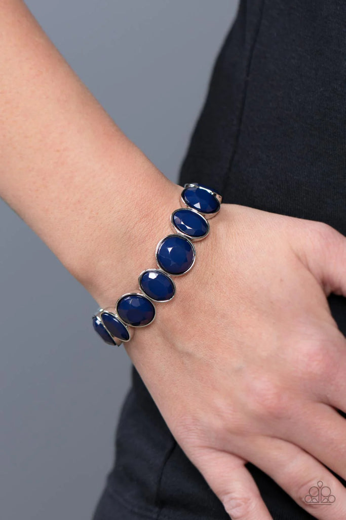 Whimsical Glow - Blue Bracelet-Paparazzi