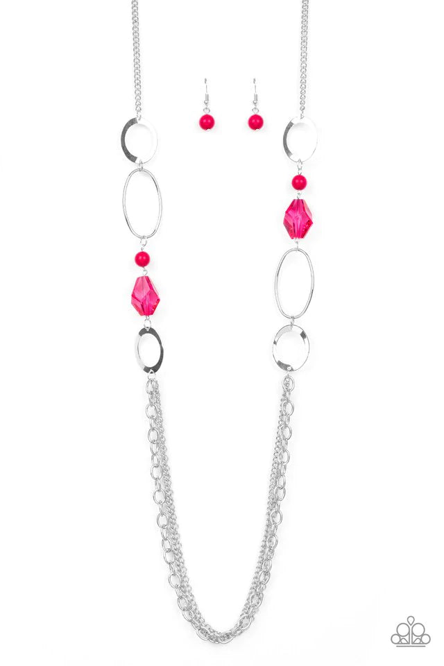 Jewel Jubilee - Pink Necklace-Paparazzi