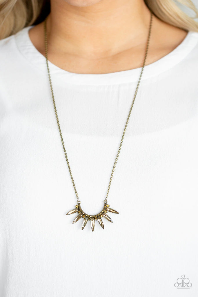 Empirical Elegance - Brass Necklace-Paparazzi