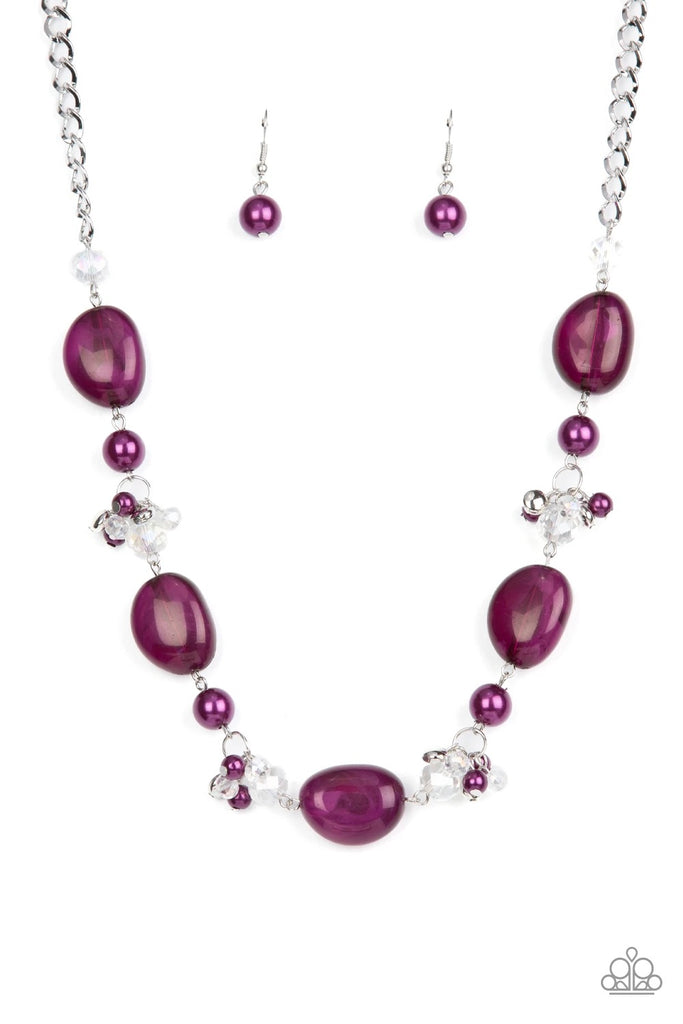 The Top TENACIOUS - Purple Necklace-Paparazzi - The Sassy Sparkle
