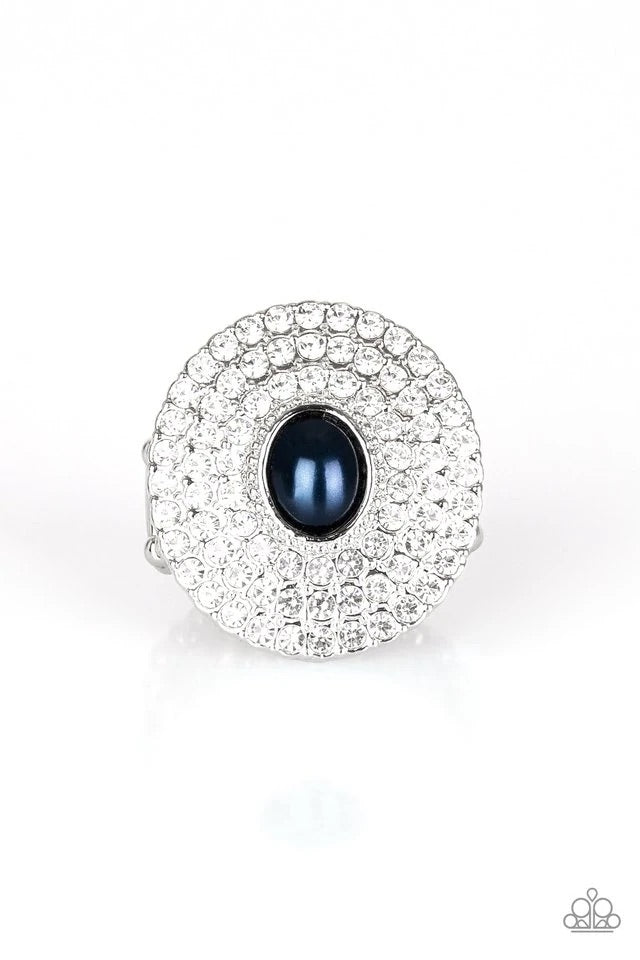 Royal Ranking - Blue Pearl Ring-Paparazzi - The Sassy Sparkle