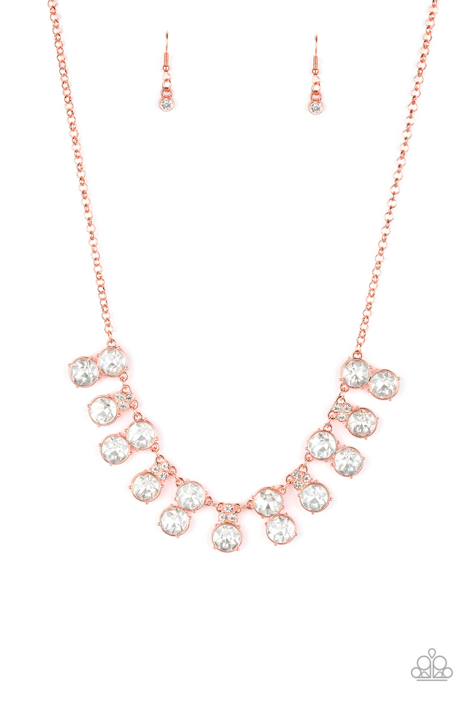 Top Dollar Twinkle - Copper Necklace-Paparazzi