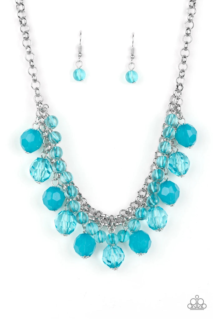 Fiesta Fabulous - Blue Necklace-Paparazzi - The Sassy Sparkle