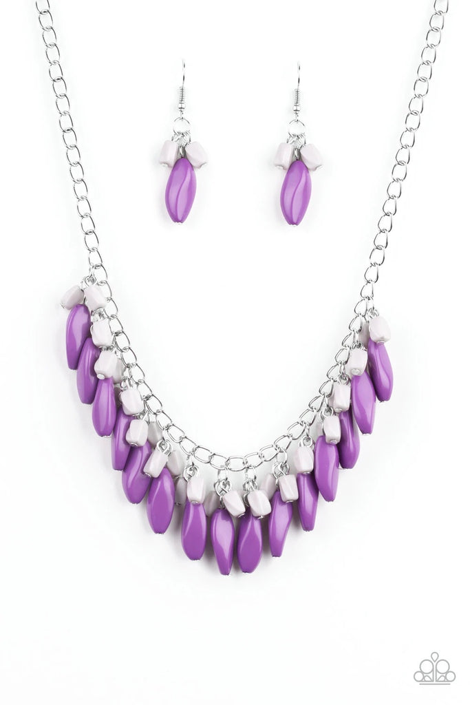 Bead Binge - Purple Necklace-Paparazzi - The Sassy Sparkle