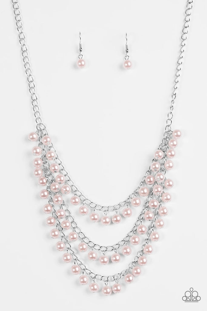 Chicly Classic - Pink Pearls Necklace-Paparazzi - The Sassy Sparkle