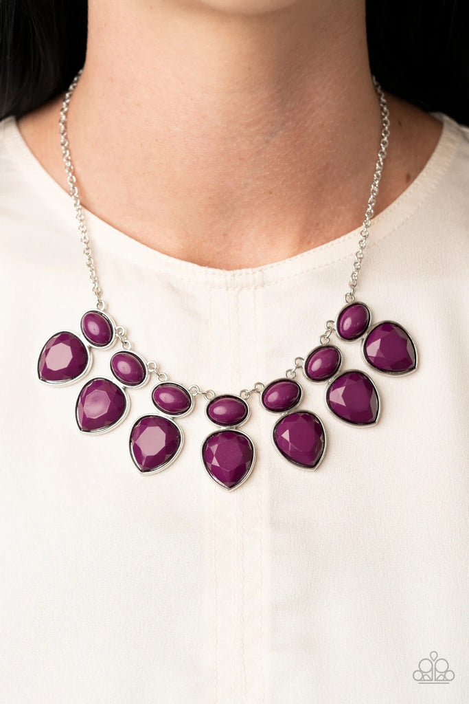 Modern Masquerade - Purple Necklace-Paparazzi