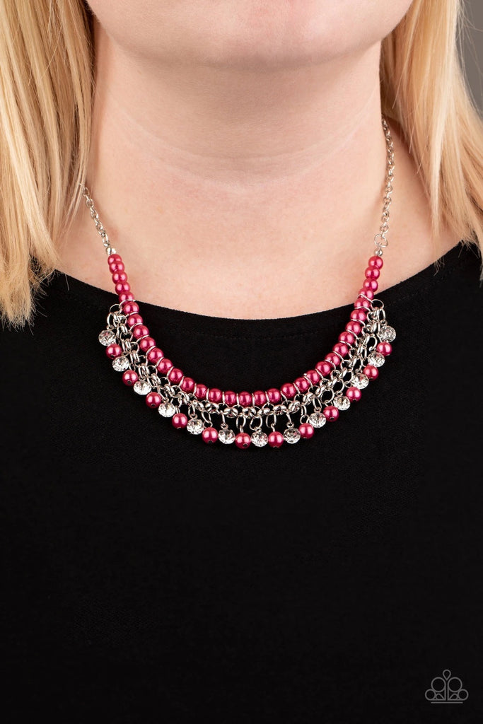 A Touch of Classy - Pink Pearls Necklace-Paparazzi