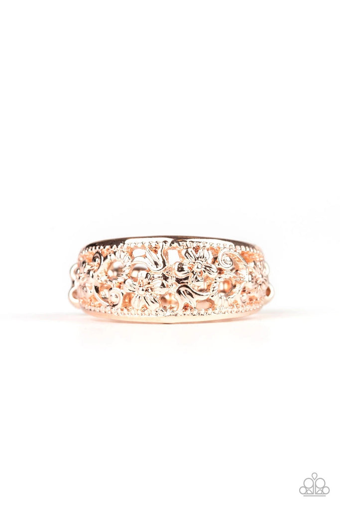 Breezy Blossoms - Rose Gold Ring-Paparazzi