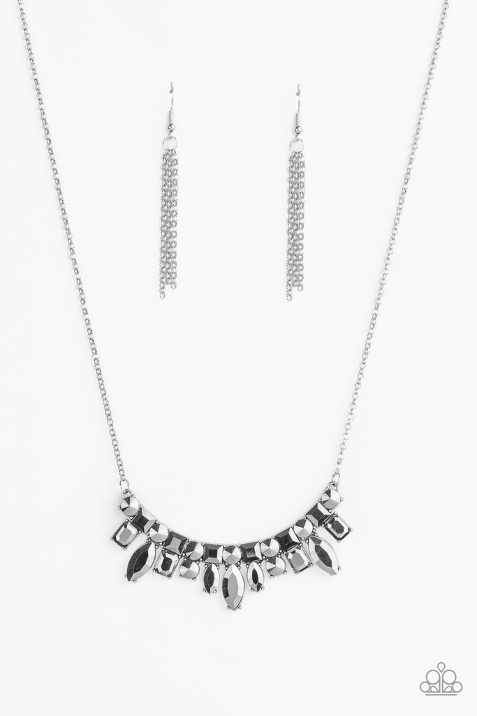 Wish Upon A Rockstar - Silver Necklace-Paparazzi - The Sassy Sparkle