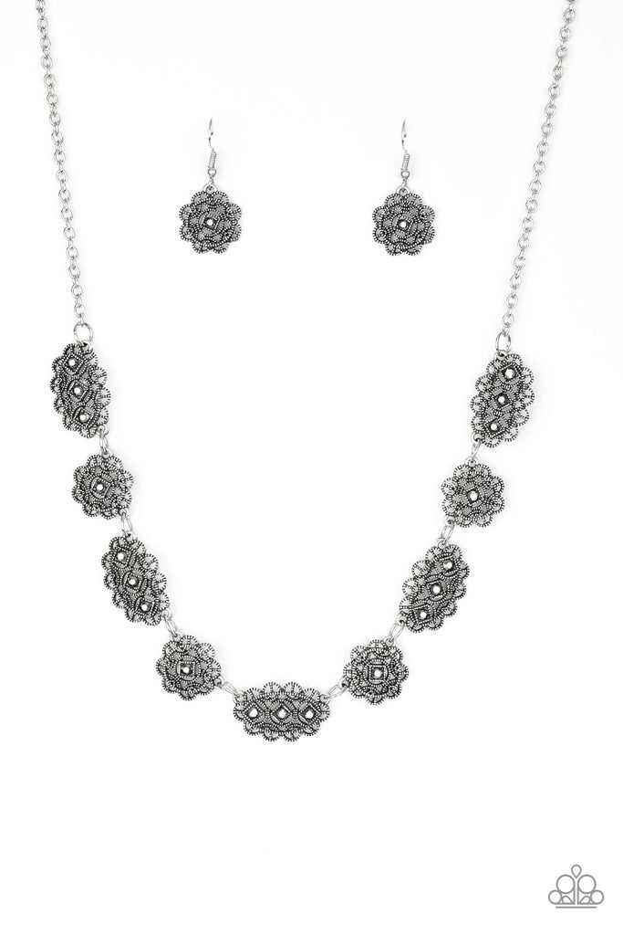Vintage Vogue - Silver Necklace-Paparazzi - The Sassy Sparkle
