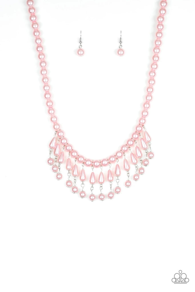 Miss Majestic - Pink Pearls Necklace-Paparazzi - The Sassy Sparkle