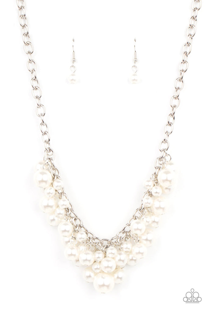 Down For The COUNTESS - White Pearl Necklace-Paparazzi - The Sassy Sparkle