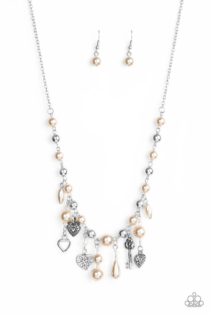 Renaissance Romance - Brown Pearls Necklace-Paparazzi - The Sassy Sparkle