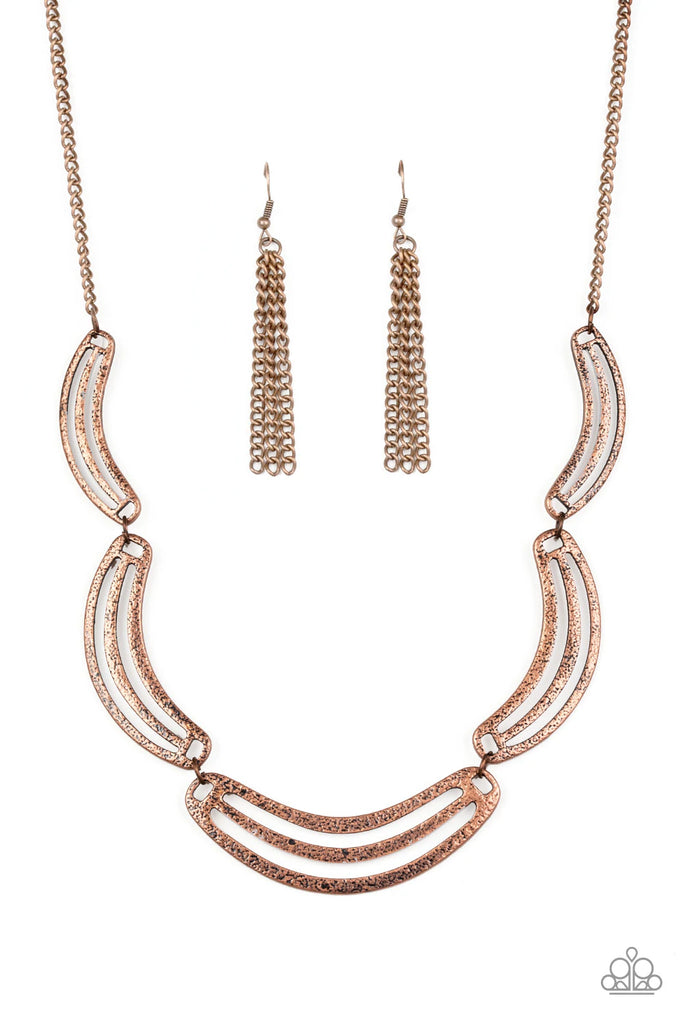 Palm Springs Pharaoh - Vintage Copper Necklace-Paparazzi - The Sassy Sparkle