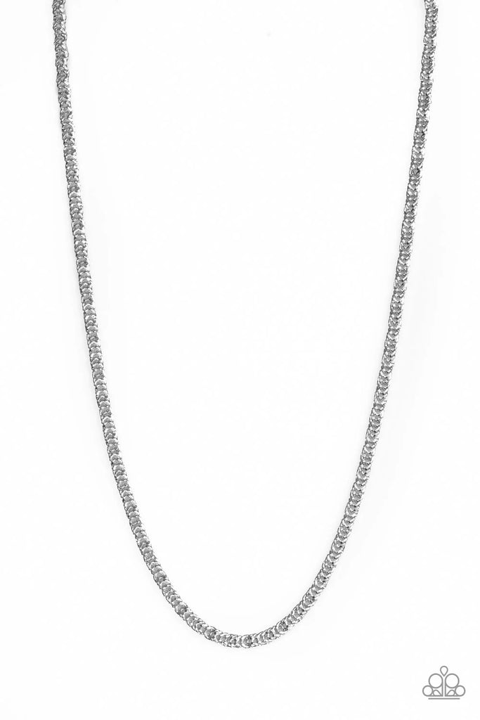 Ho Down Fighting - Silver Urban Necklace-Paparazzi