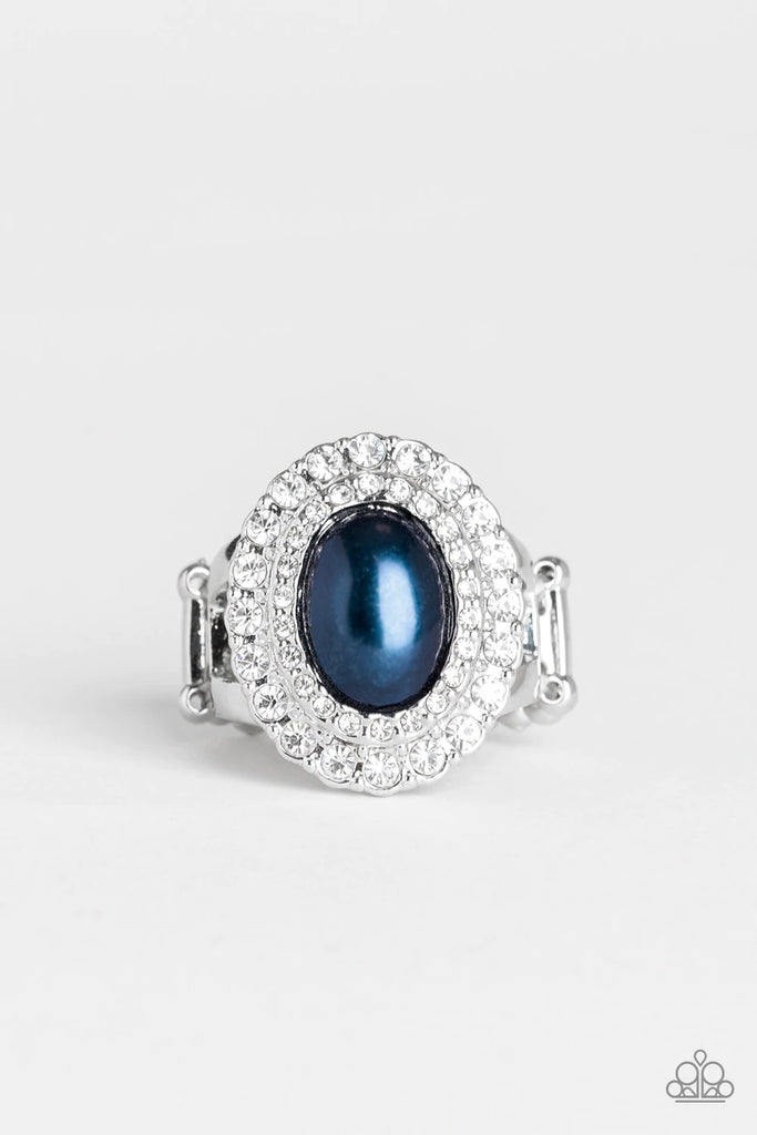 Sprinkle On The Shimmer - Blue Pearl Ring-Paparazzi