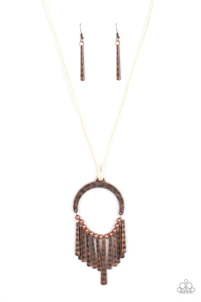 You Wouldn’t FLARE! - Vintage Copper Necklace-Paparazzi - The Sassy Sparkle