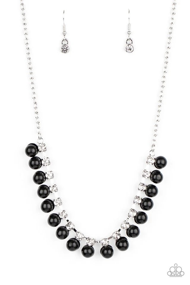 Frozen in Timeless - Black Necklace-Paparazzi