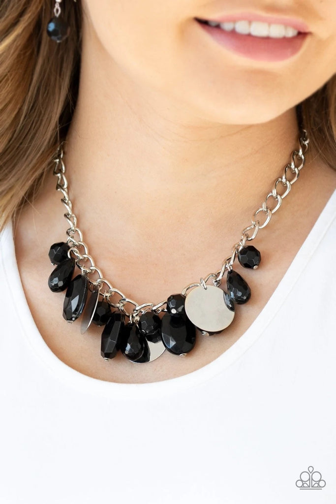 Treasure Shore - Black Necklace-Paparazzi