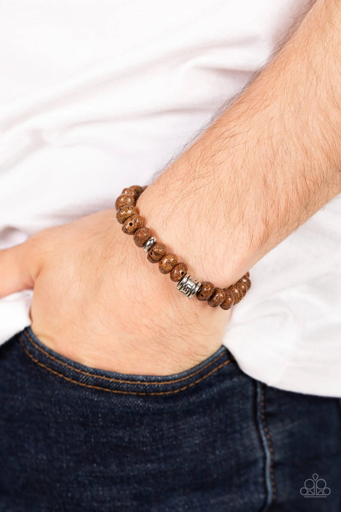 Natural State of Mind - Brown Urban Bracelet-Paparazzi