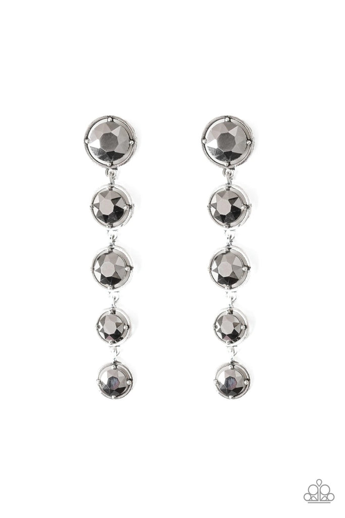 Dripping’ In Starlight - Silver Post Earring-Paparazzi - The Sassy Sparkle
