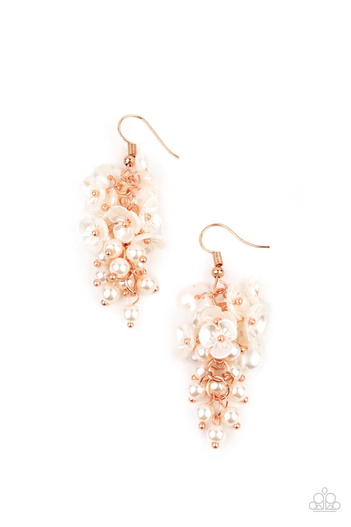 Bountiful Bouquets - Copper Earring-Paparazzi - The Sassy Sparkle