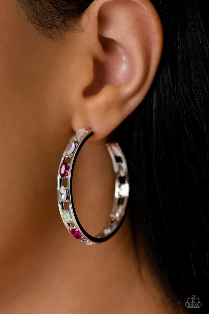 The Gem Fairy-Pink Paparazzi Earring - The Sassy Sparkle