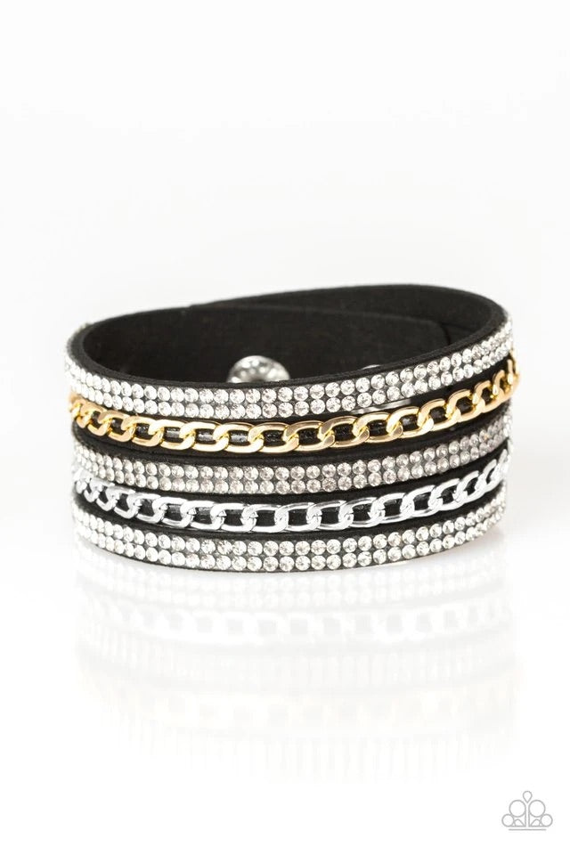 Fashion Fiend - Black Urban Bracelet- Paparazzi