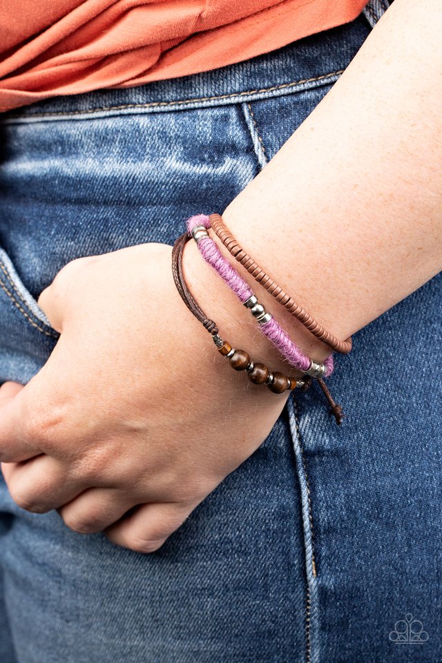 Totally Tiki - Purple Urban Bracelet-Paparazzi