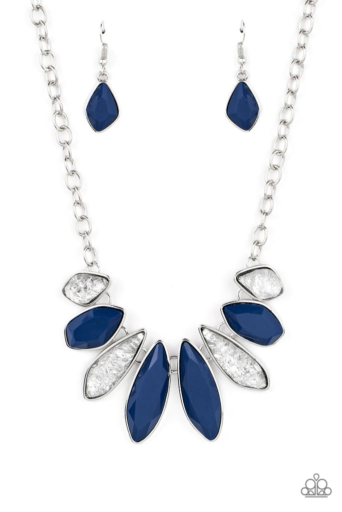 Crystallized Couture - Blue Necklace-Paparazzi - The Sassy Sparkle