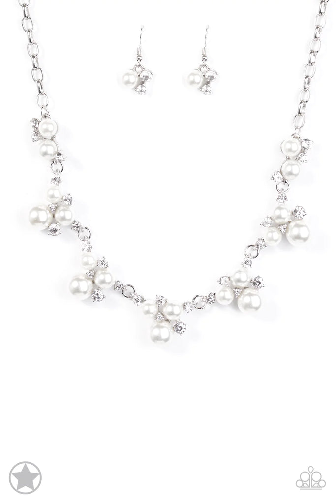 Toast To Perfection - White Pearl Necklace-Blockbuster-Paparazzi