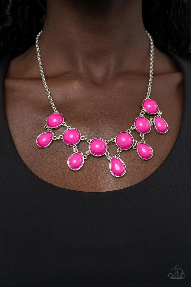 Very Valley Girl - Pink Necklace-Paparazzi