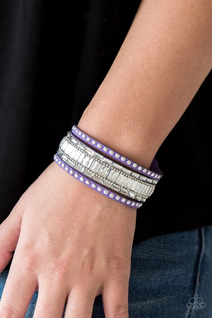 Rock Star Rocker - Purple Bracelet-Paparazzi